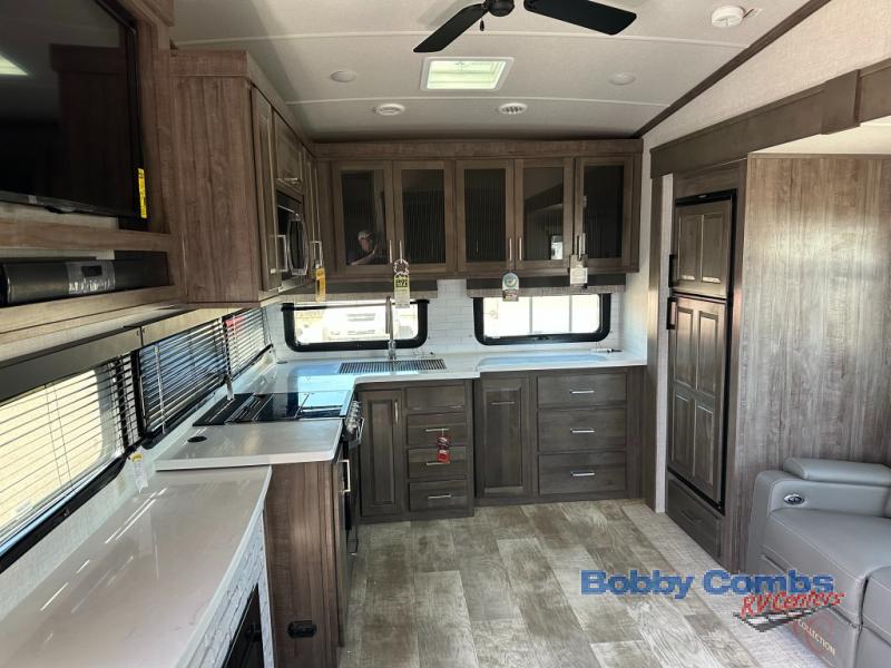 Cooking in this RV will make you feel right at home.