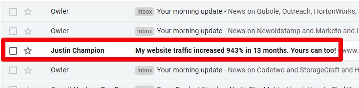 Catchy Email Subject Line