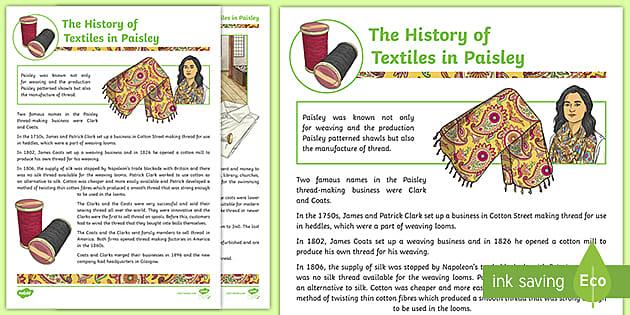 History of textile