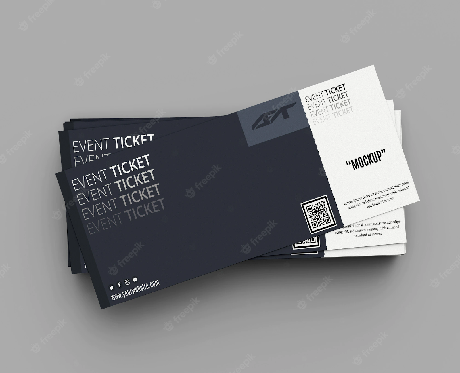 A mockup of an NFT ticket.