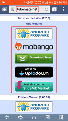 Install tubemate apps download
