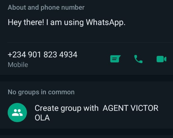 Victor Ola's impersonator creates WhatsApp Group to scam his victims