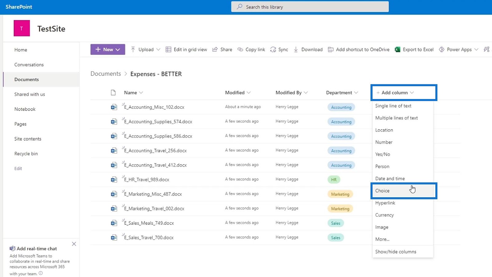 metadata in Sharepoint