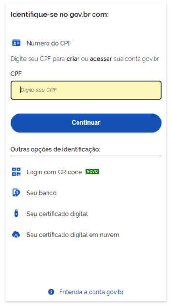 incluir cpf meu inss