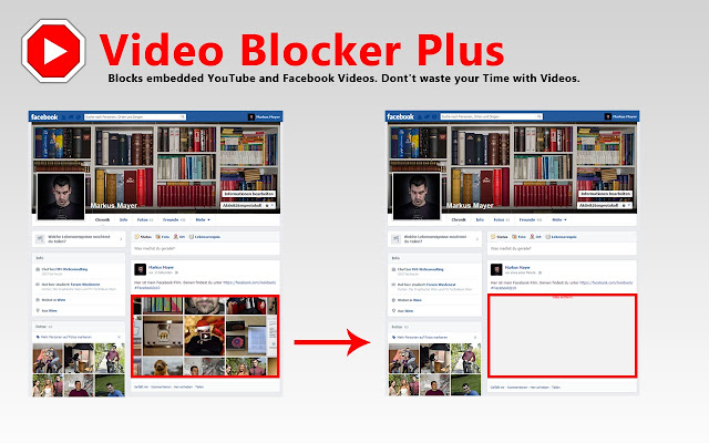 Video Blocker Plus chrome extension