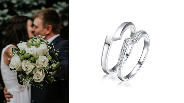 Nhẫn cưới kim cương tự nhiên tượng trưng cho tình yêu bất diệt