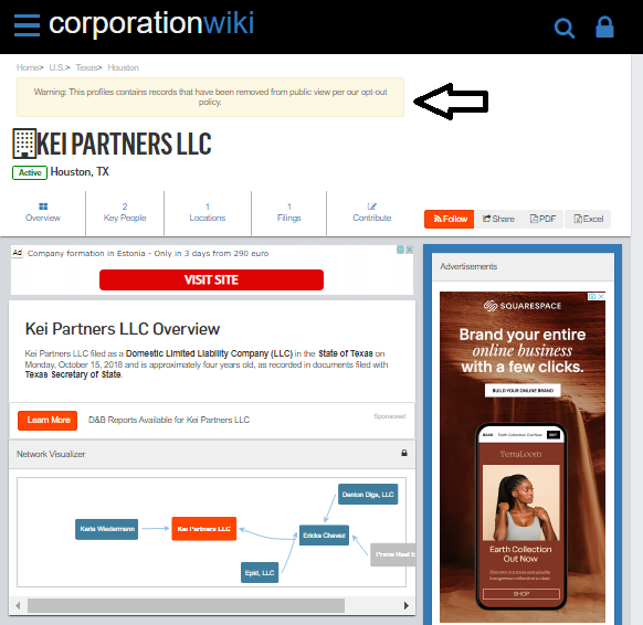 Información sobre KEI Partners en CorporationWiki