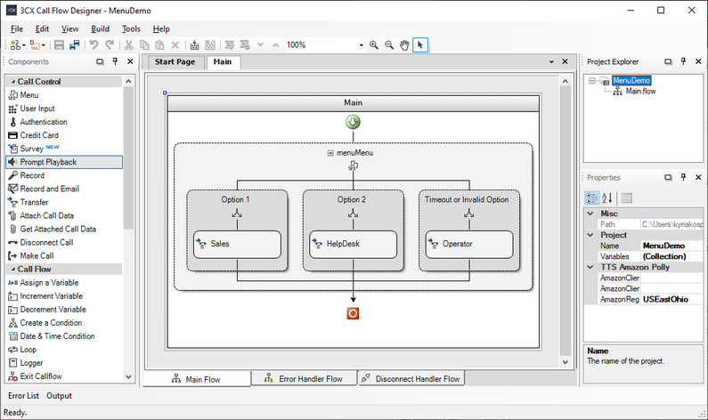 Create A Simple Call Flow And Deploy It With 3cx Phone System