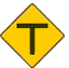 Warning sign - T-junction