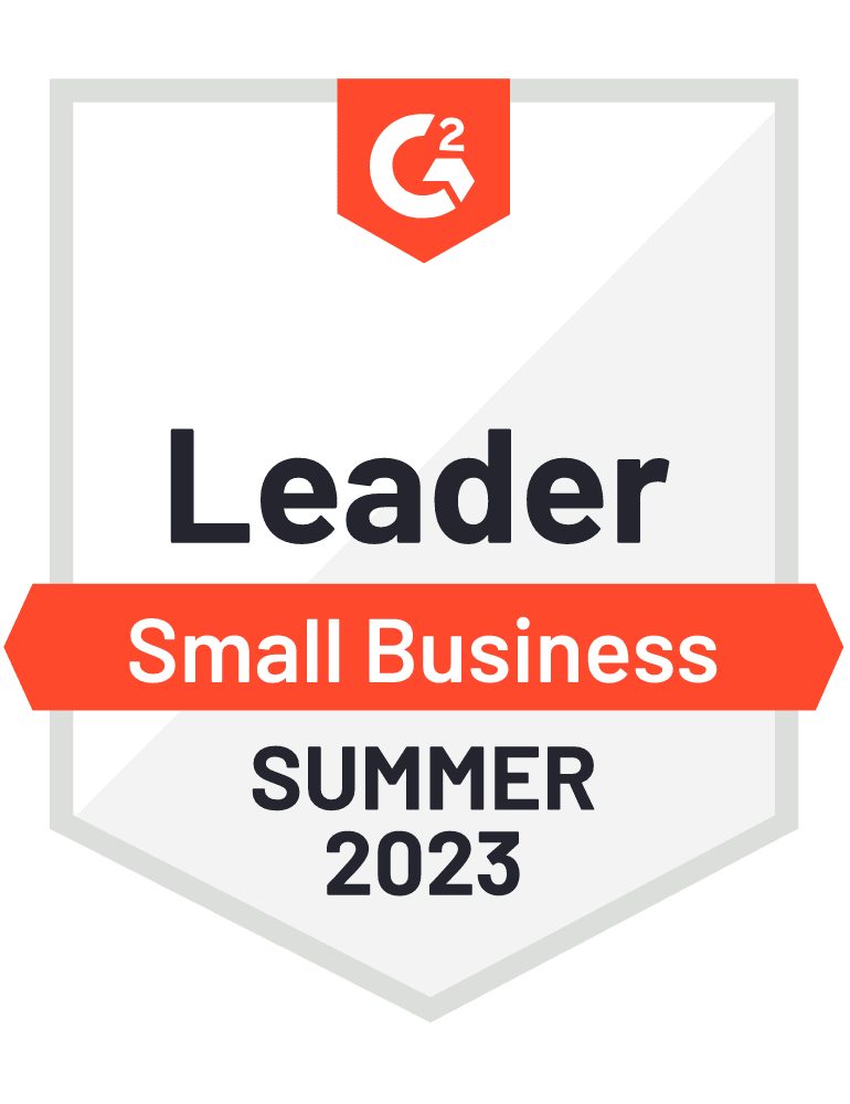 G2 Summer '23 Small Business Leader Badge