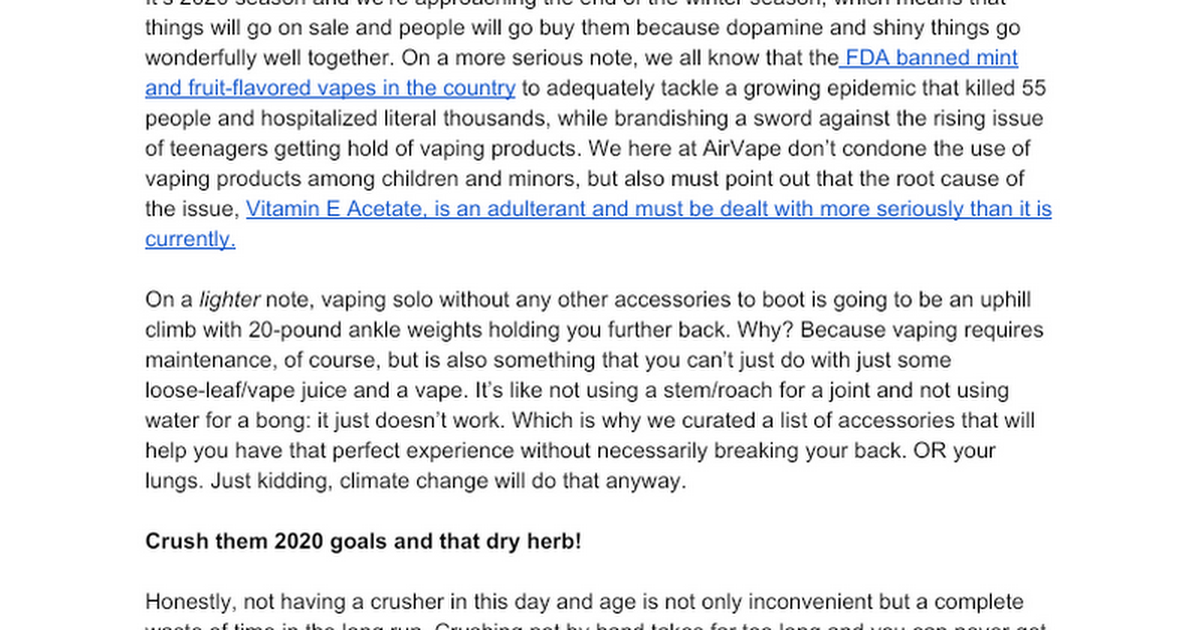 Blog/Buying Guide - Best Accessories for your vape in 2020