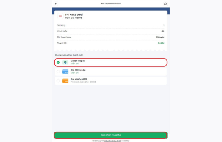 Phương thức thanh toán khi mua qua website 9pay