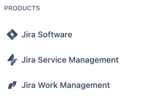 jira product types