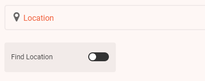 "Find location" button