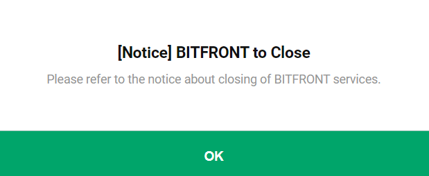 bitfront faillite