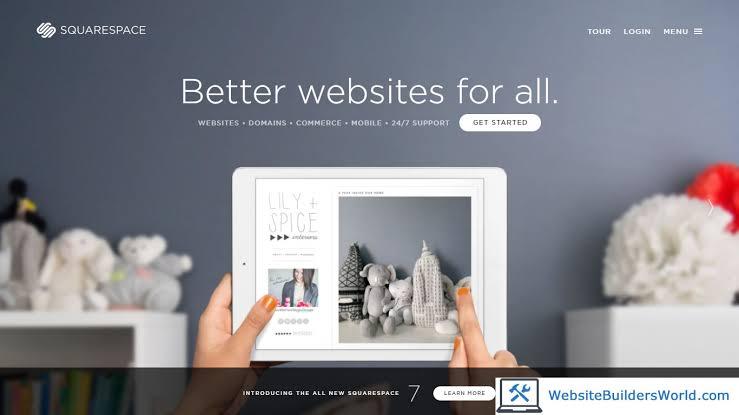 Squarespace website builder for artists