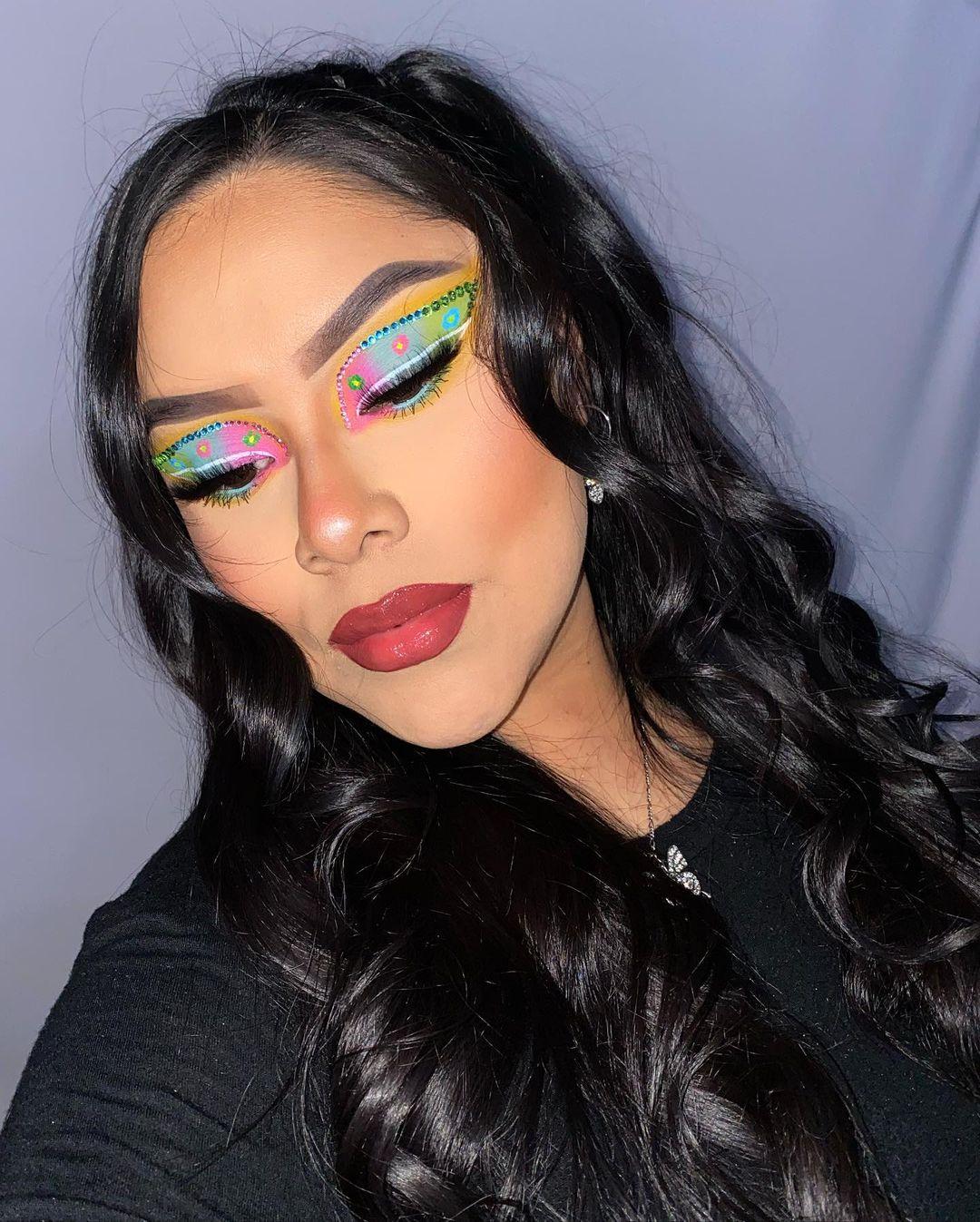 Colorful Glam with Rhinestones for Easter