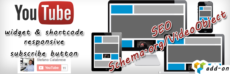 Plugin WordPress gratuito responsivo a widgets do Youtube