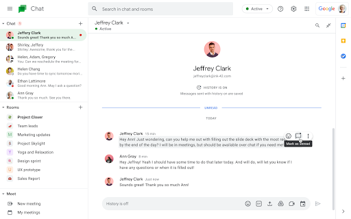 Novedades Google Chat Meet y Calendario