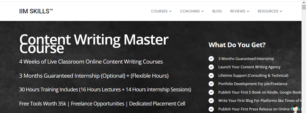 Iim Skills Content Writing Master Course
