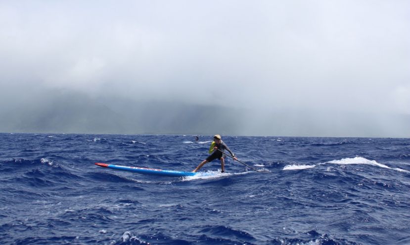 downwind a man