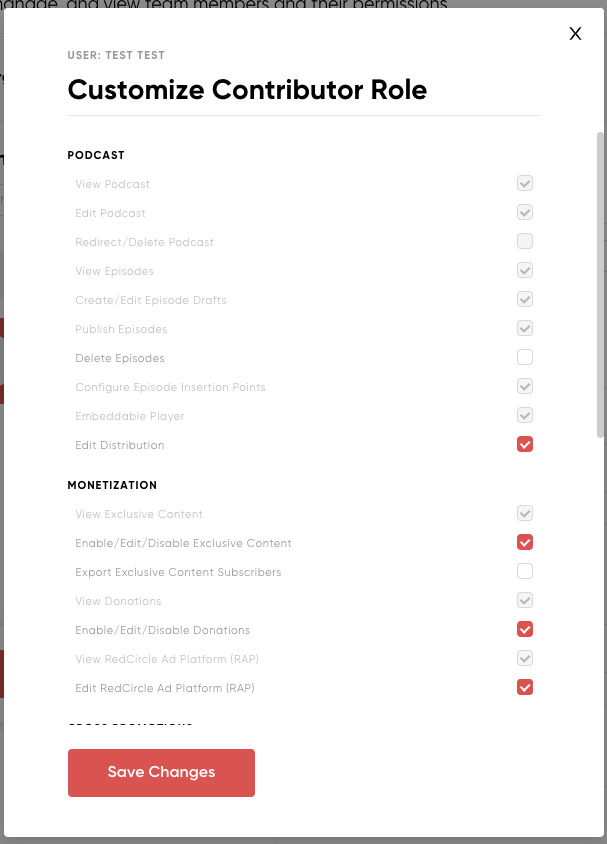 Update Team Seats roles and permissions