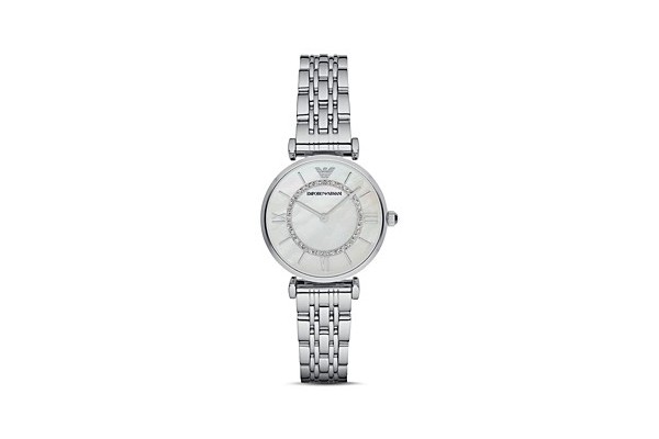 Emporio Armani Gianni Mother-of-Pearl Dial Watch from Bloomingdale’s 