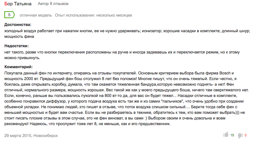 Фальшивые отзывы