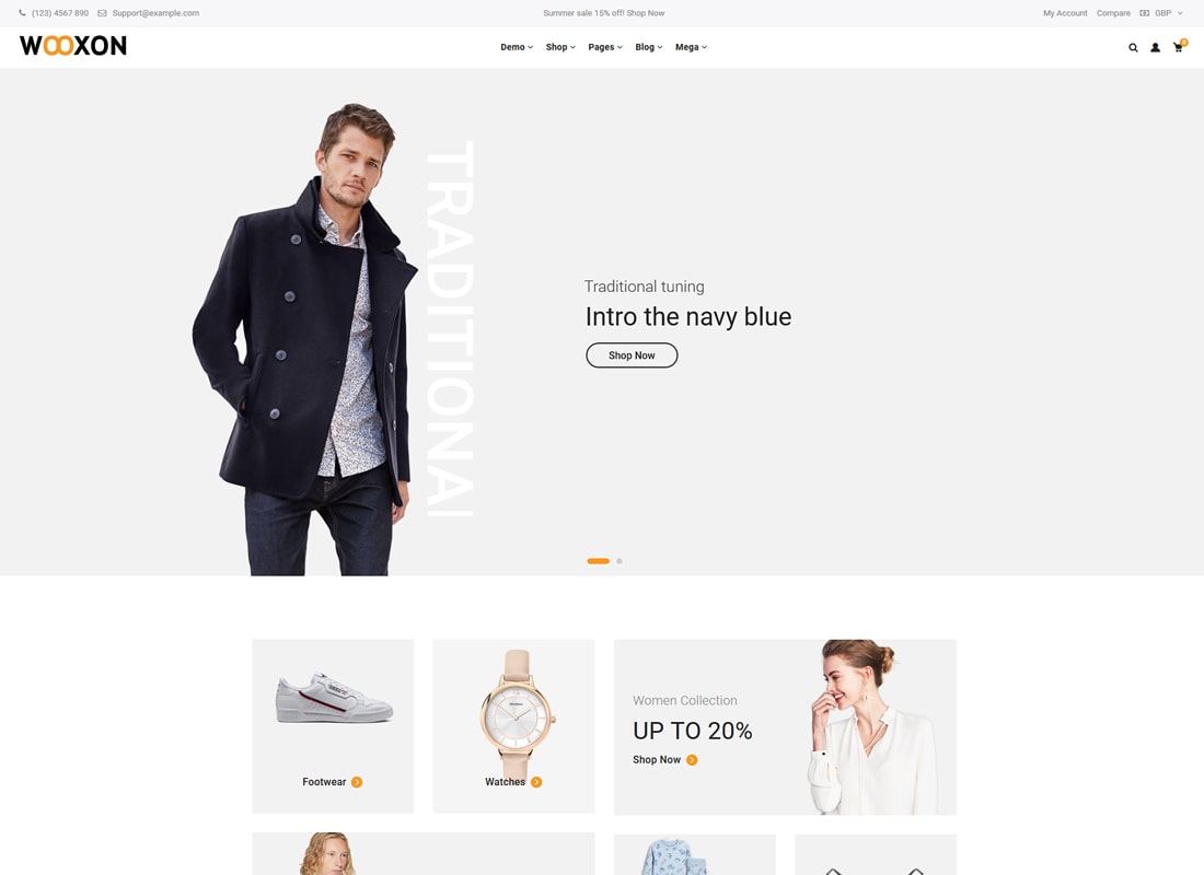 Wooxon |  Thème WordPress pour WooCommerce