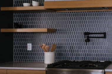metallic backsplash tiles luxury kitchen remodel design custom built michigan