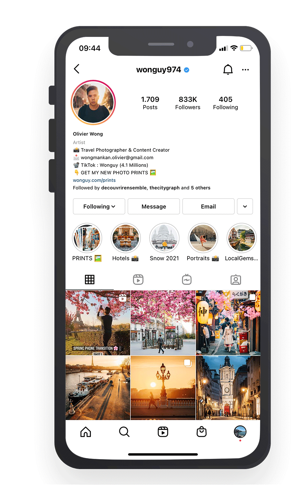 tipos de perfiles de Instagram de creador