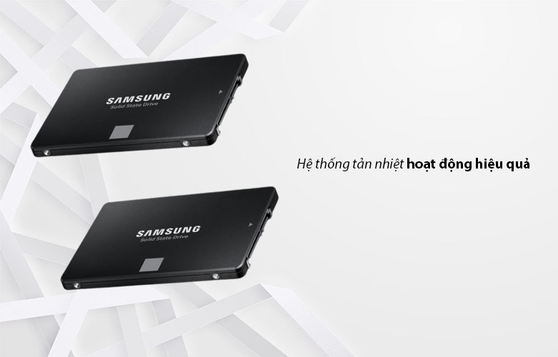 Ổ cứng gắn trong/ SSD Samsung 4TB 870 EVO (MZ-77E4T0BW) | Hệ thống tản nhiệt hoạt động hiệu quả