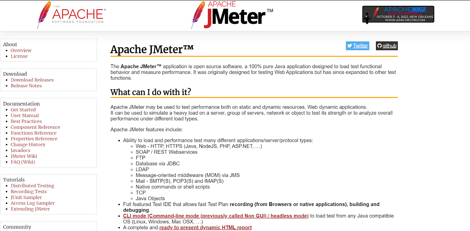 screenshot of Apache JMeter