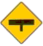 Warning Traffic Sign T-junction