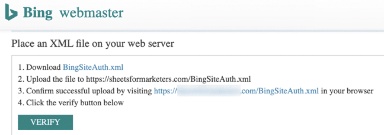 Bing Webmaster Tools XML File | Kanuka Digital