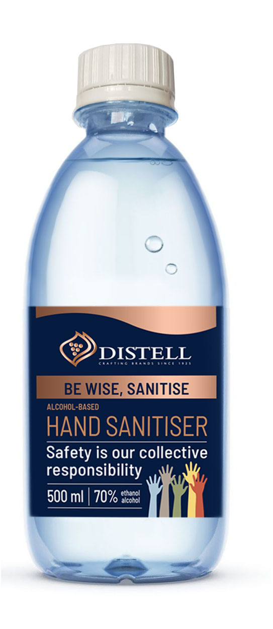 Distell Hand Sanitiser in COVID-19 Pandemic