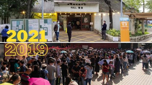 大改动后的立法会选举日　香港人去哪里了?
