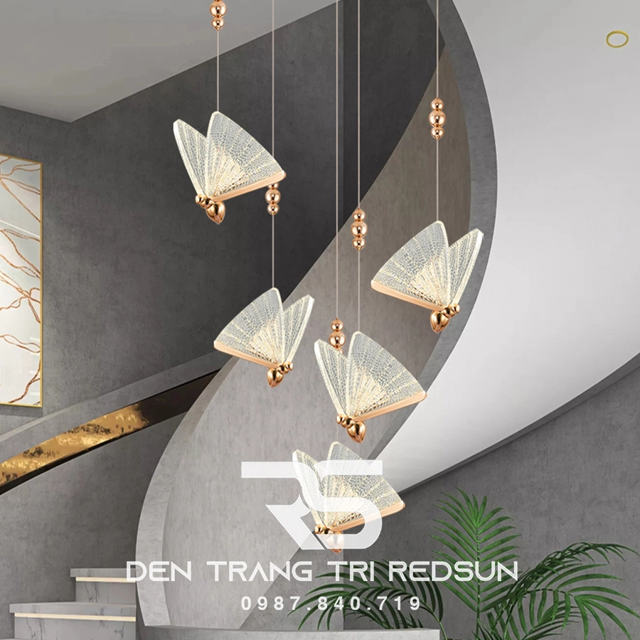 Đèn thả thông tầng họa tiết đầy thu hút