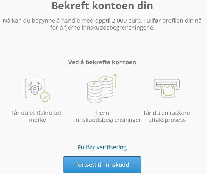 Verifiser etoro-konto for å kjøpe flyr aksje