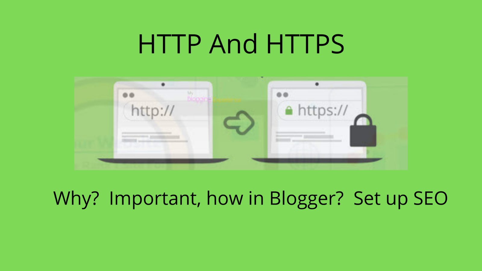 http and https for blogger | Blogger SEO in english | what is seo, how to do | Blogger SEO Settings