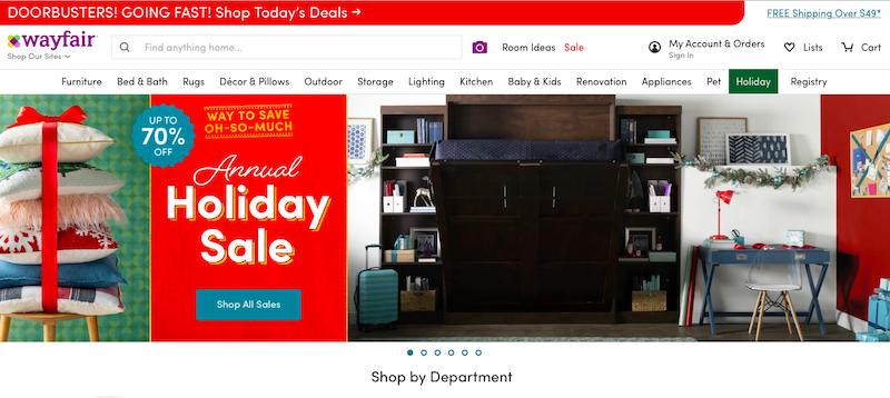 Histoire de réussite du magasin Wayfair Dropshipping 