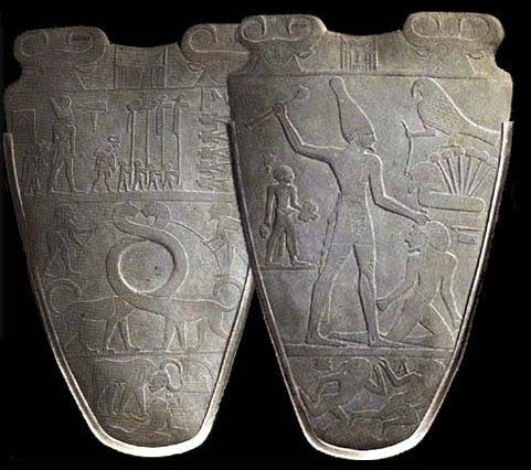 Both Sides of the Palette of Narmer | Author: User “Jean88” | Source: Wikimedia Commons | License: CC0 1.0