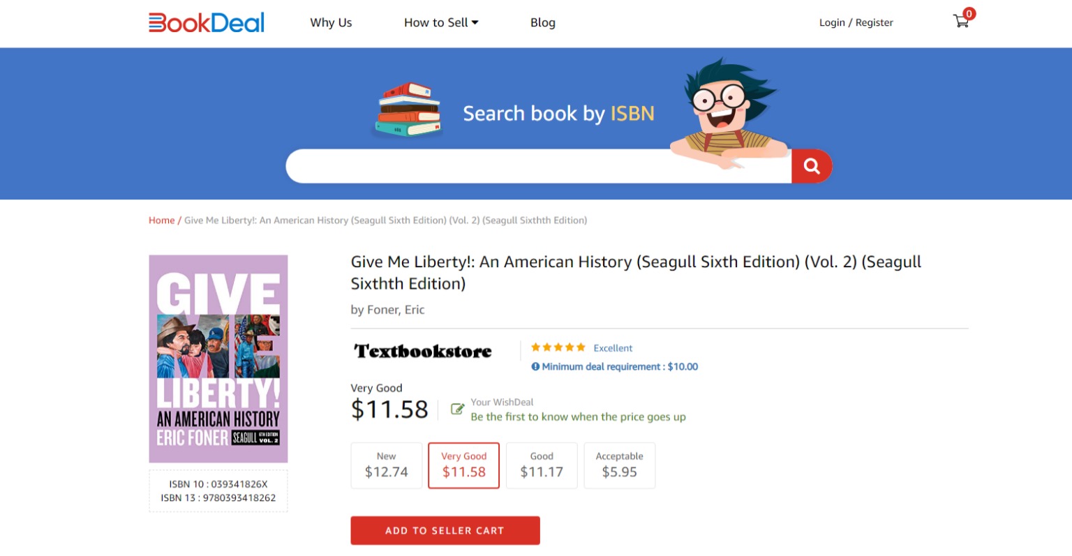 Sell History Books: Give me liberty