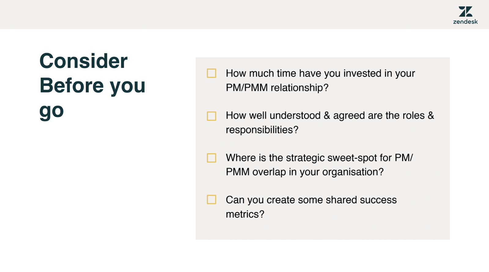 PM and PMM relationship considerations