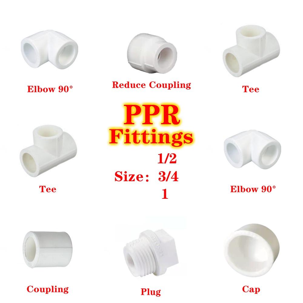 Ppr Fittings Wholesale Elbow Coupling Tee Reduce End Cap Plug Pipe | Shopee  Philippines