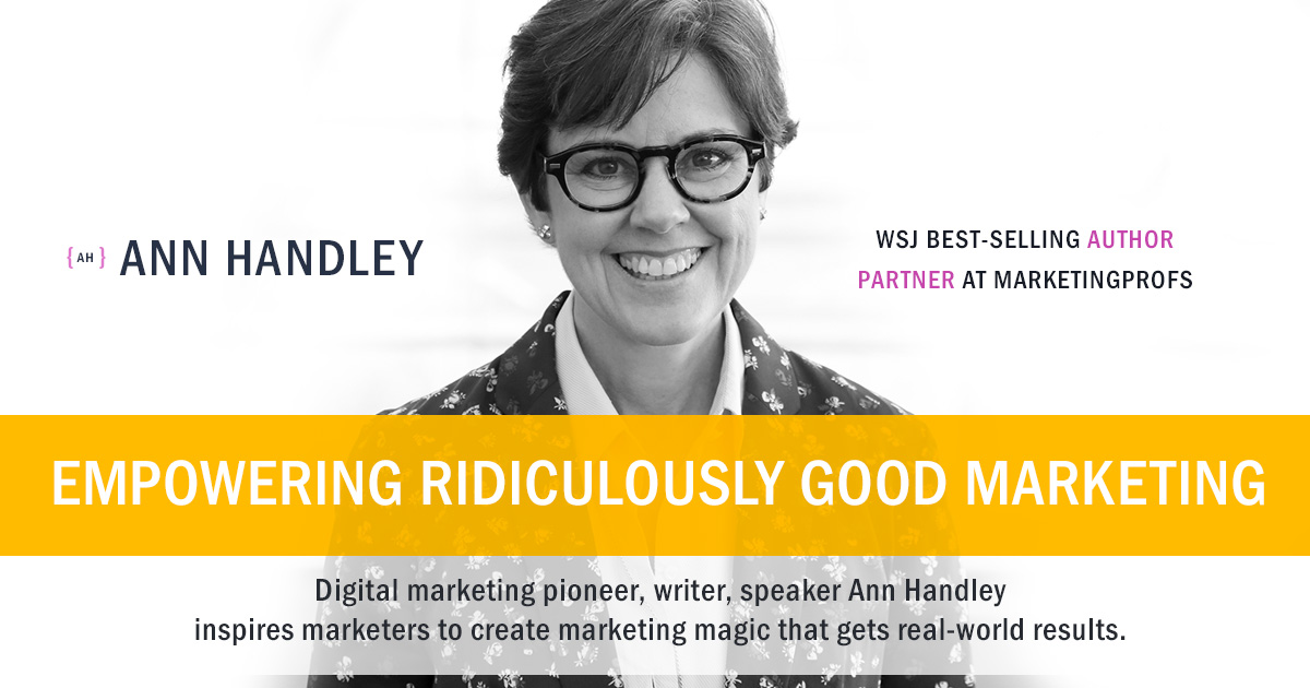 Ann Handley is a Well-Known Digital Marketing Expert