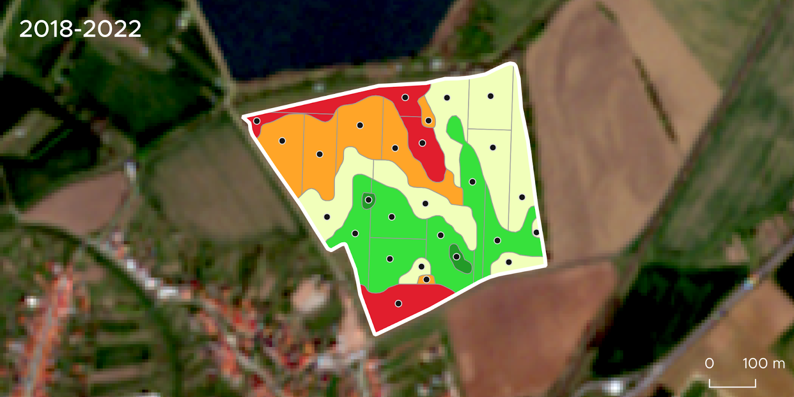 satellite soil sampling - based on yields potential