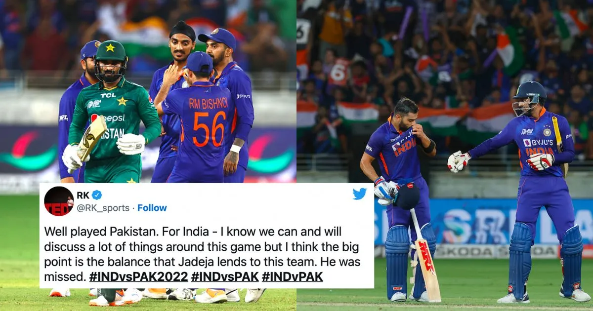 Twitter Erupts As Pakistan Beats India In Round 2 Of The Asia Cup 2022 Face-off: Round 2 of the 2022 Asia Cup series