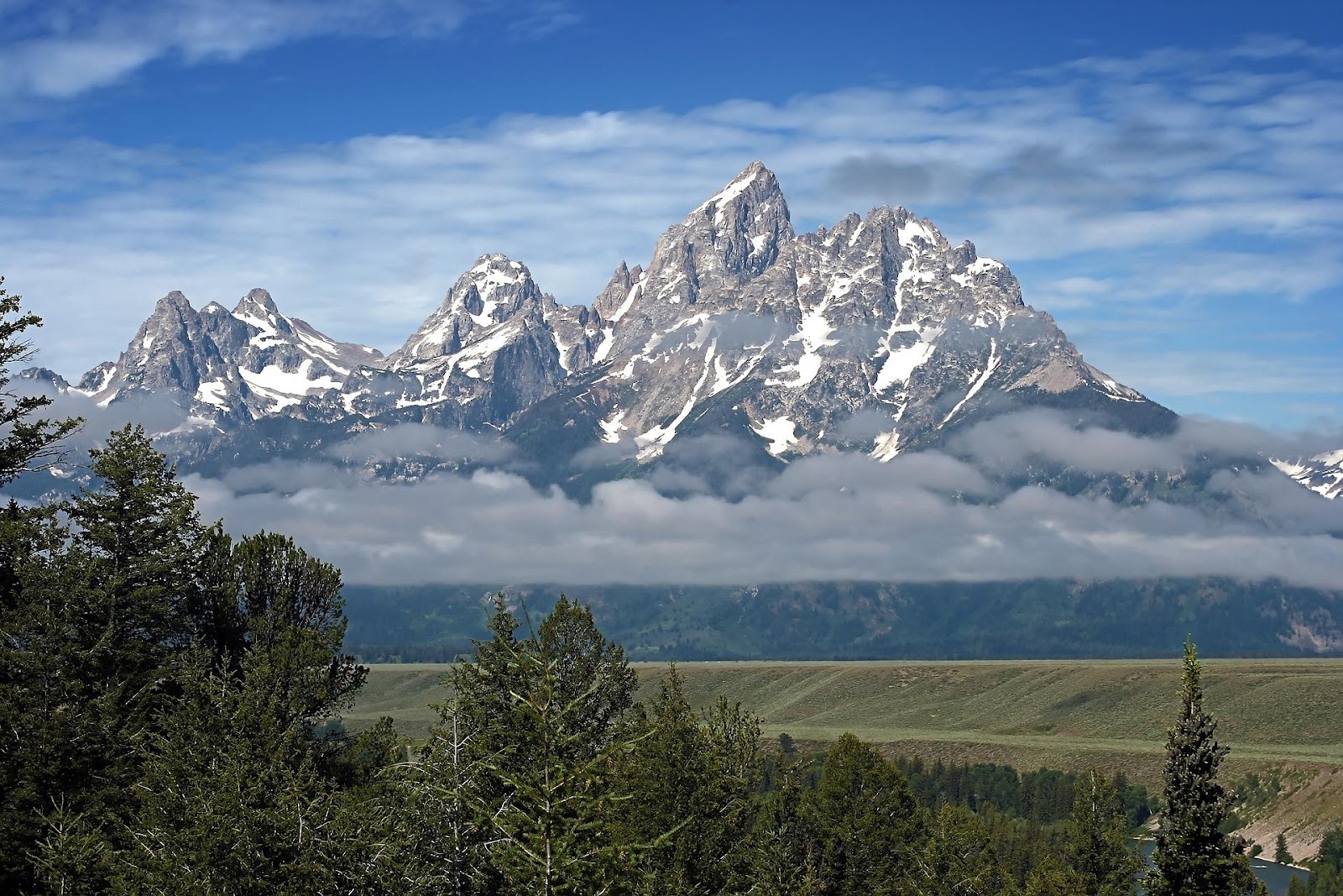 An image showing the view of the mountains from Blacktail Pond in Grand Teton National Park