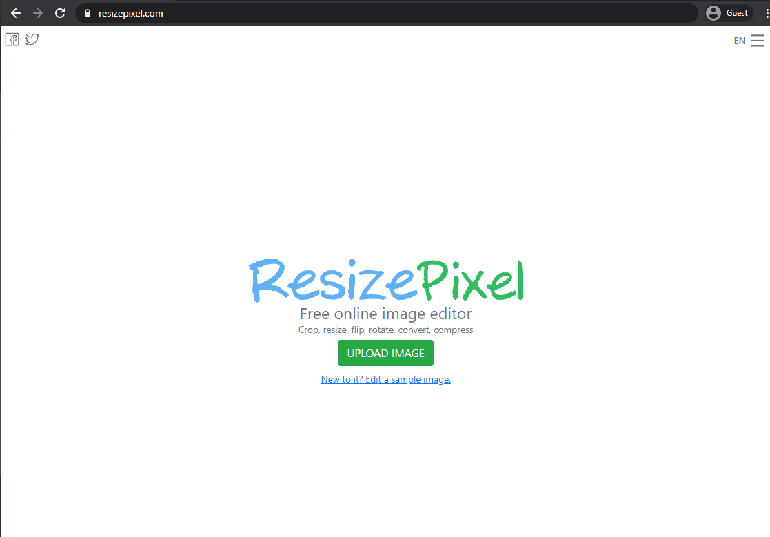 resizepixel landing page